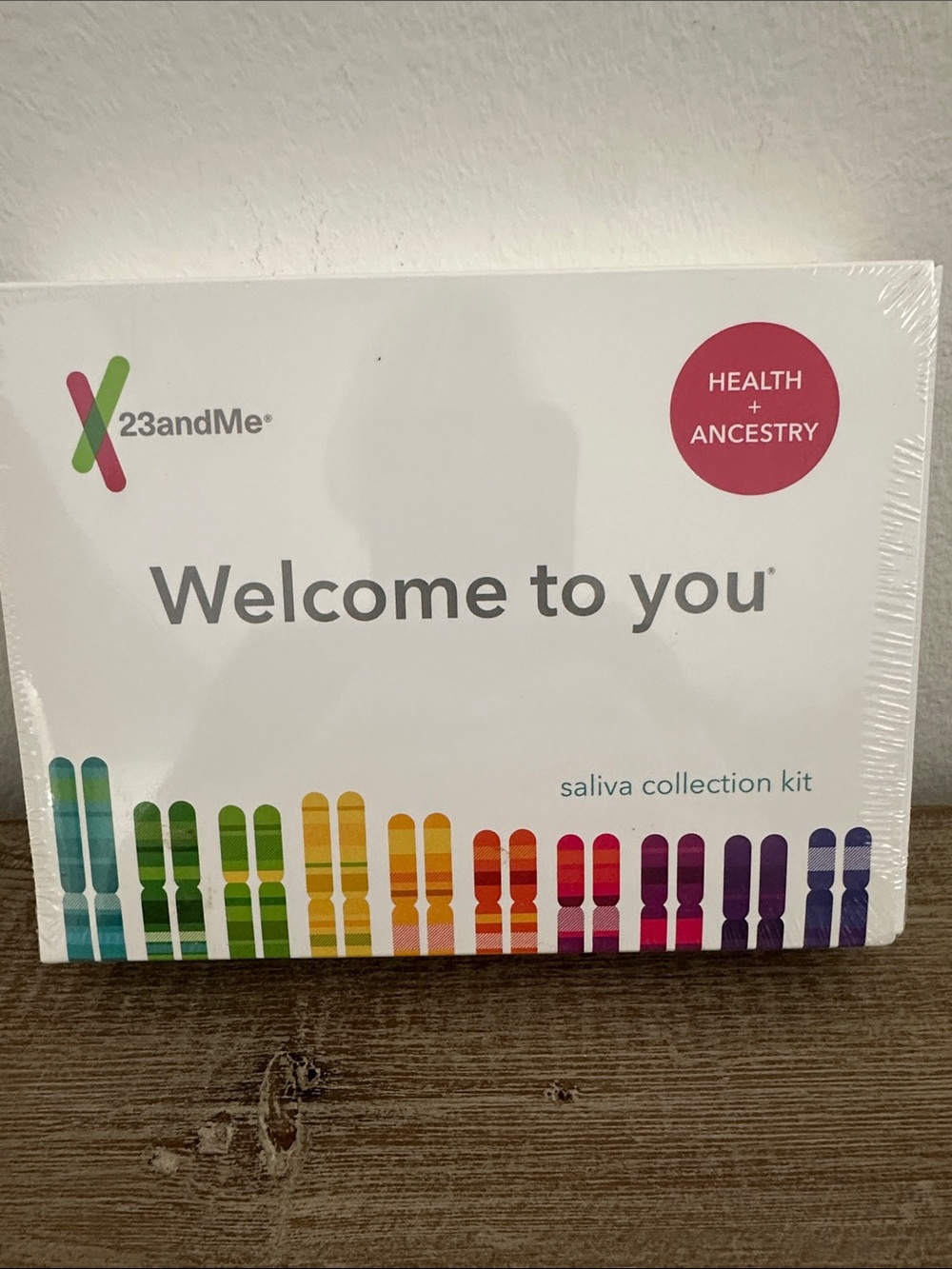 23andMe Health + Ancestry Saliva Kit - White with Multicolor Accents